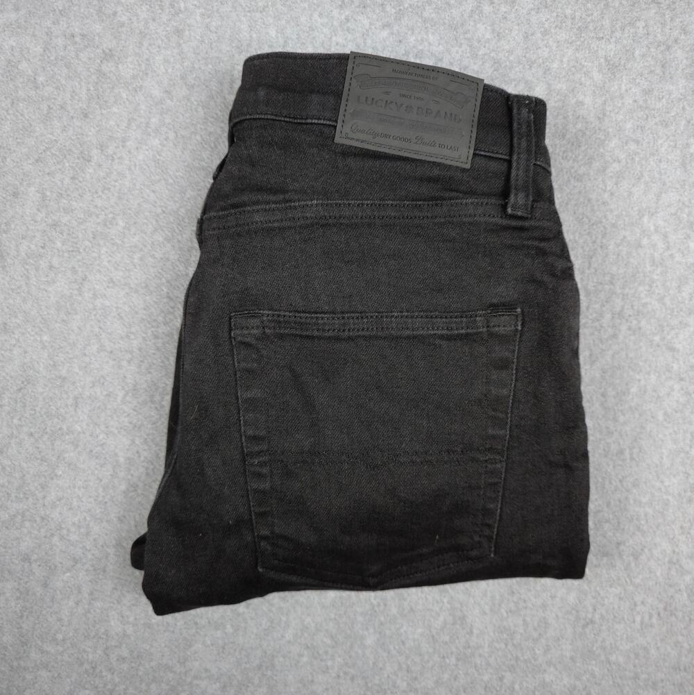 Lucky Brand Mens 29x32 Black 410 Athletic Straight Jeans
